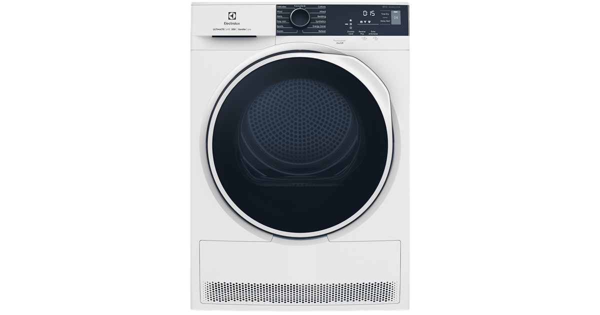 8kg UltimateCare 500 heat pump dryer - EDH804H5WB | Electrolux Singapore