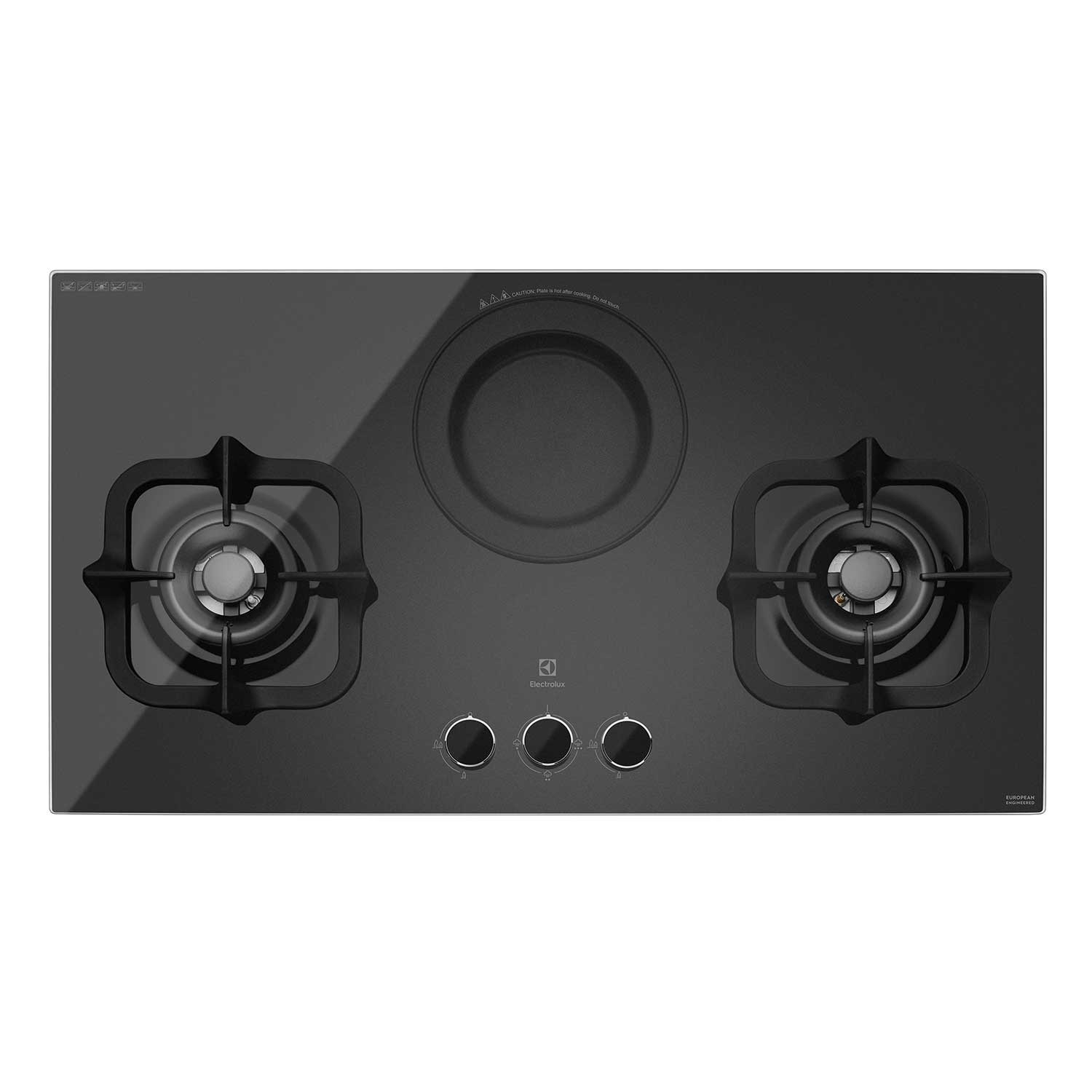 90cm Gas Hob with Electric Steamer - EHG9360BS | Electrolux Singapore