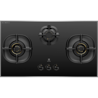 90cm UltimateTaste 500 built-in gas hob with 3 cooking zones