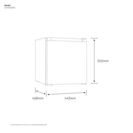 44L UltimateTaste 300 mini fridge - EUM0500BD-SG | Electrolux Singapore